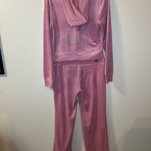 Juicy Couture Pink Velour Tracksuit - 2 piece set